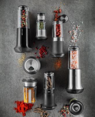 GEFU Stainless Steel With Ceramic Grinder Satin Finish Medium Salt or Pepper Mill