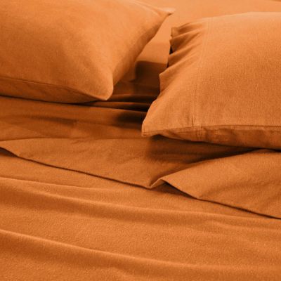 Paisley or Solid Flannel Cotton Deep Pocket Sheet Set