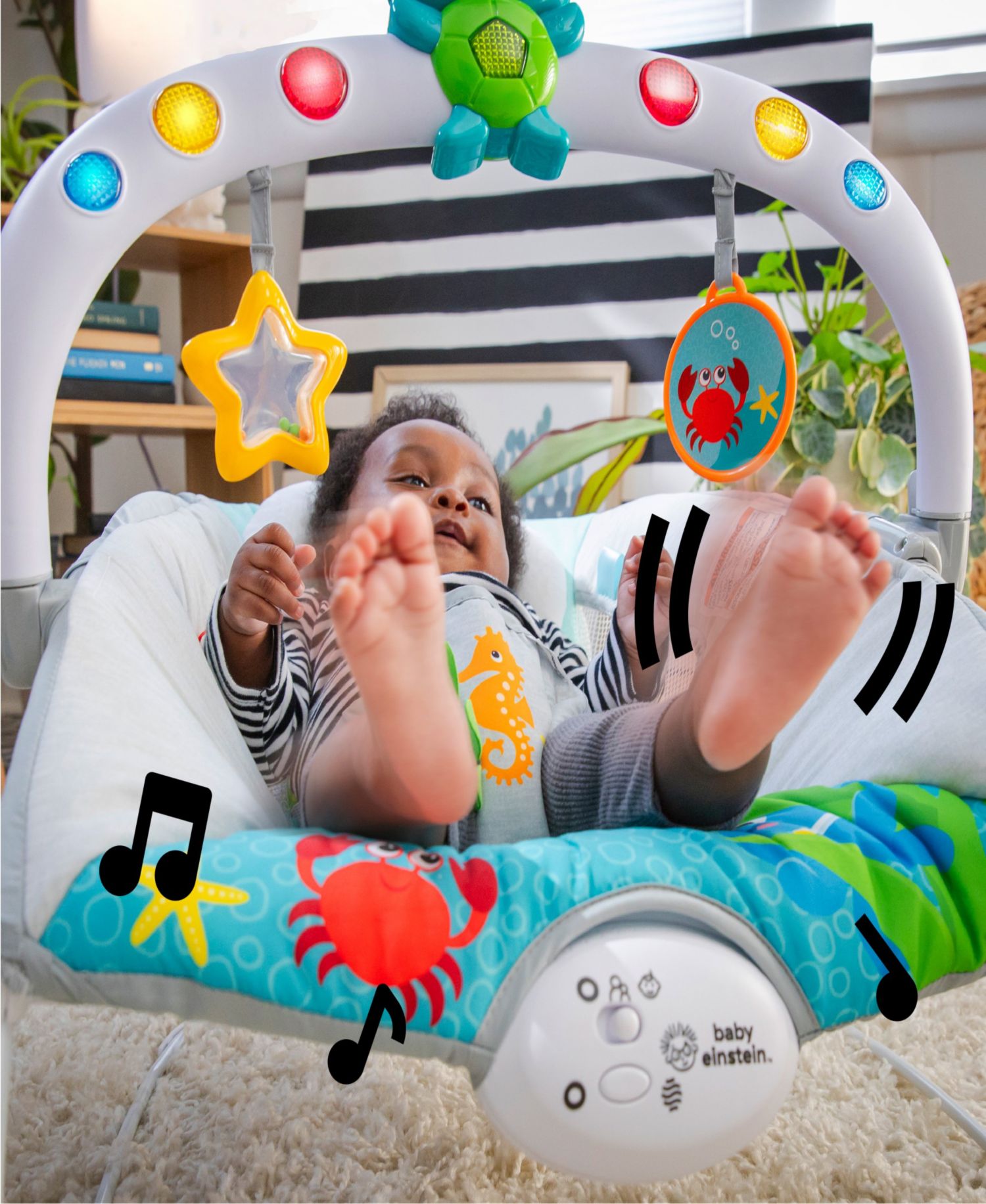 Baby Kick to It Neptune Musical Bouncer