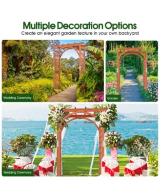 Garden Archway Arch Lattice Trellis Pergola for Climbing Plants and Outdoor Wedding Bridal Decor