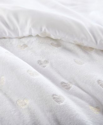 Rosalie Metallic Heart 4-Pc. Comforter Set, Full/Queen