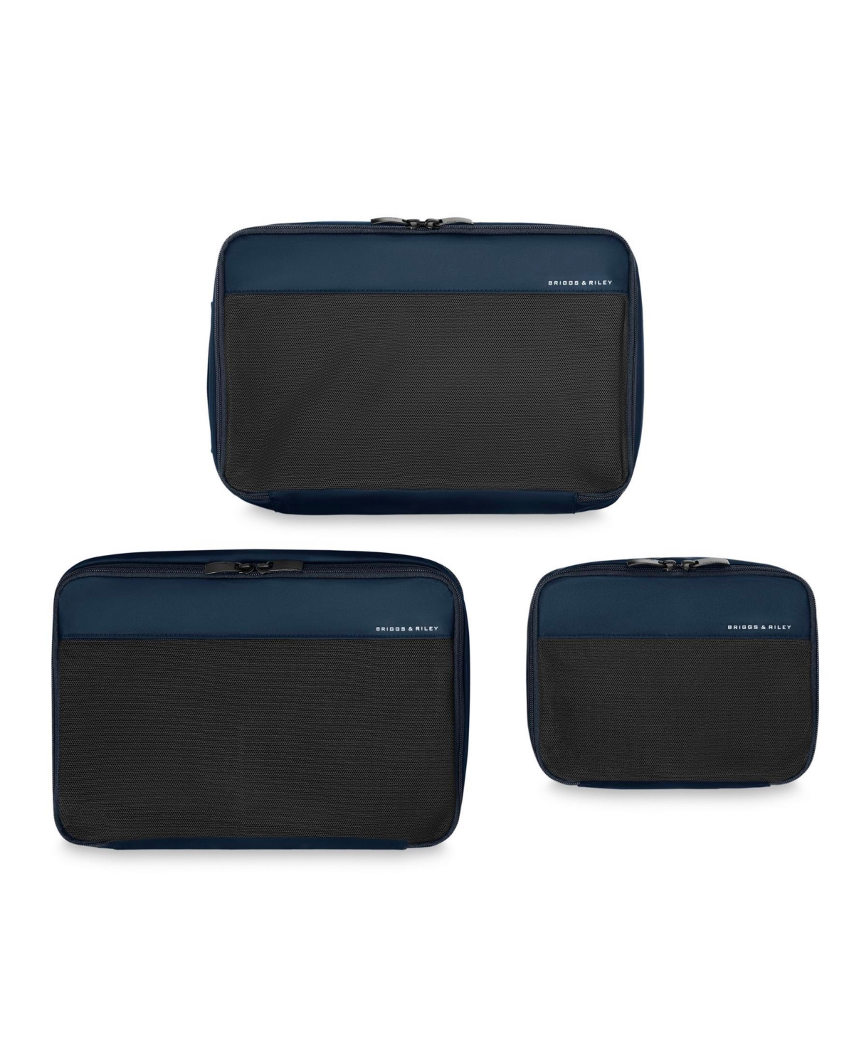 Briggs & Riley Travel Essentials Carry On Packing Cube Set In Navy