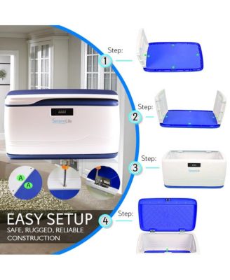 Security Locking Storage Container Bin, 8 Gallon Capacity