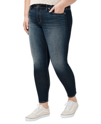 Plus Size Suki Mid-Rise Curvy-Fit Skinny Jeans