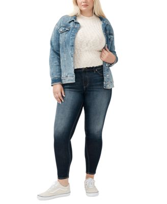 Plus Size Suki Mid-Rise Curvy-Fit Skinny Jeans