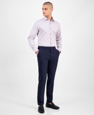 Men's Slim-Fit Temperature Regulating Solid Dress Shirt, Created for Macy's