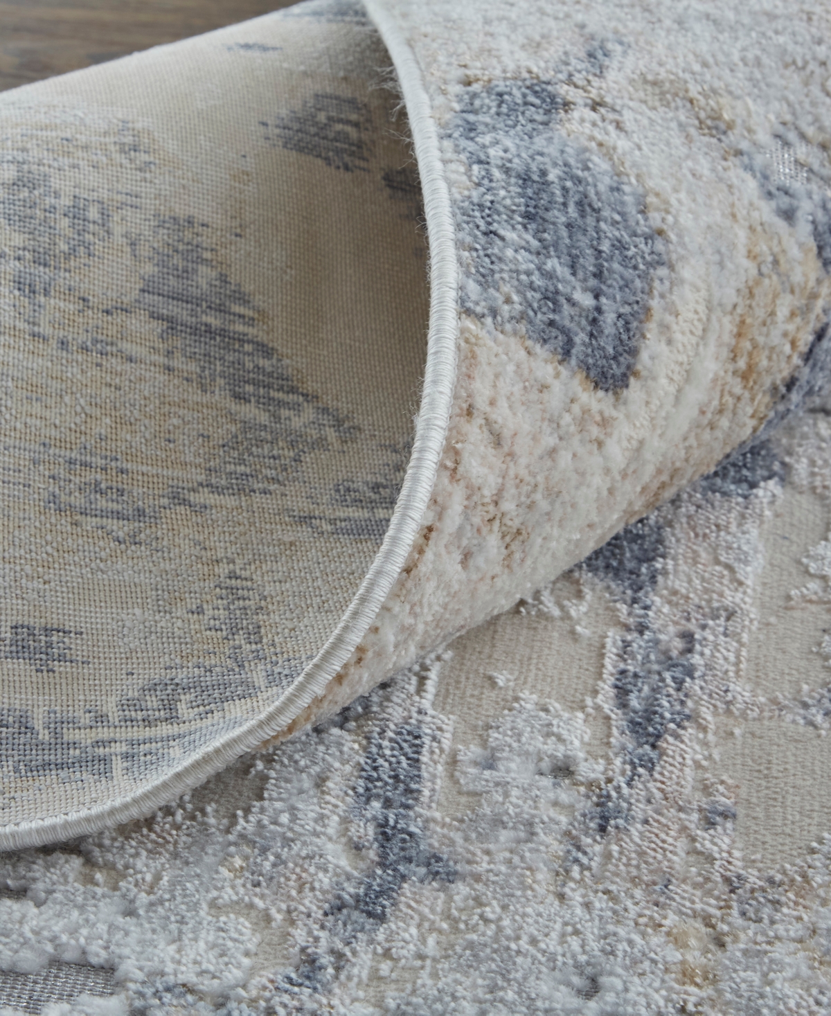Feizy Laina 39ghf 3'x5' Area Rug In Ivory,gray