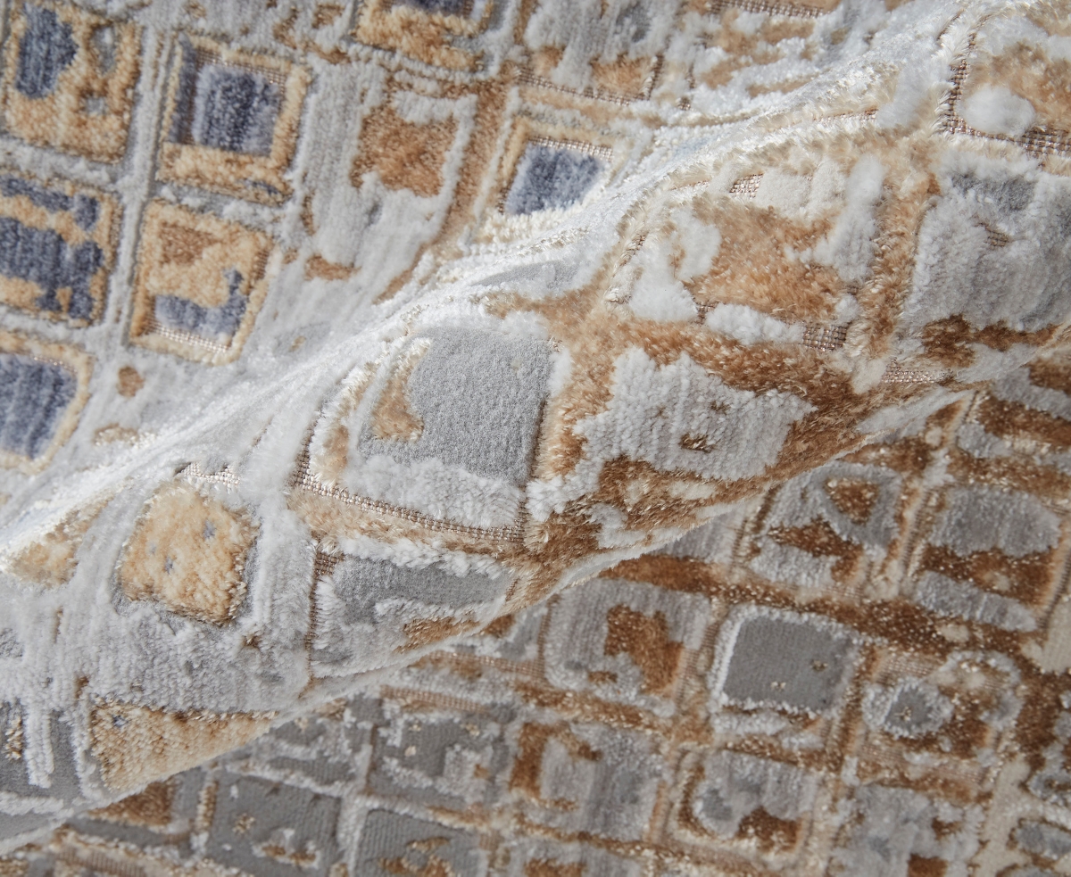 Feizy Laina 39g0f 3'x5' Area Rug In Tan,ivory