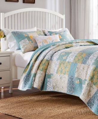 Evangeline Modern Floral Reversible 3-Pc. Quilt Set, Full/Queen