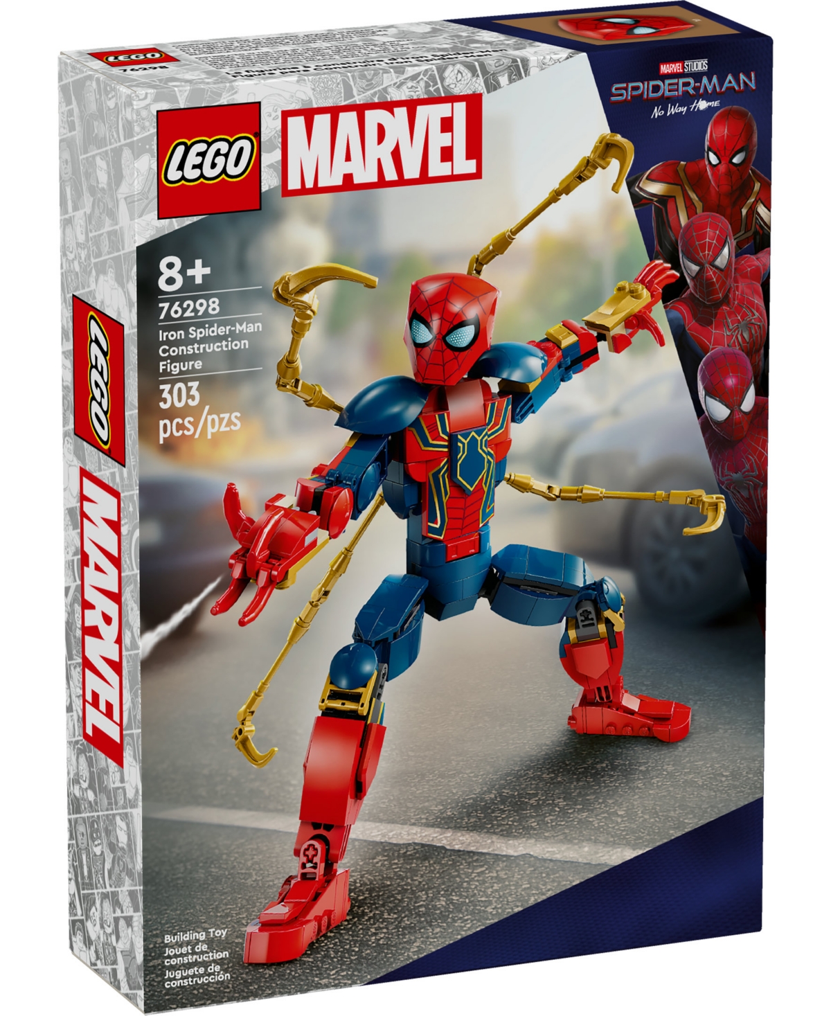 Lego Marvel Iron Spider-man Construction Figure 76298 In Multi Color