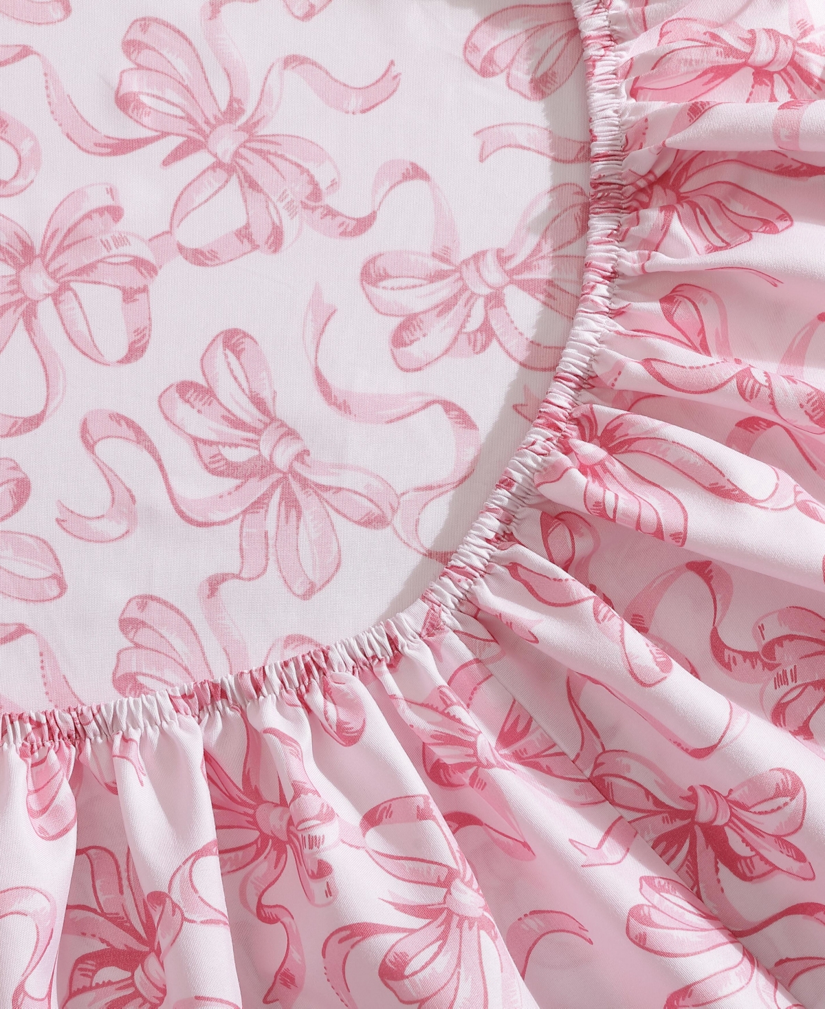 BETSEY JOHNSON PRINTED MICROFIBER 4 PIECE SHEET SET, QUEEN 
