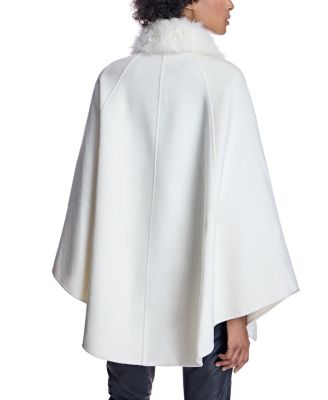 Women's Cashmere Cape with Buckle Detail