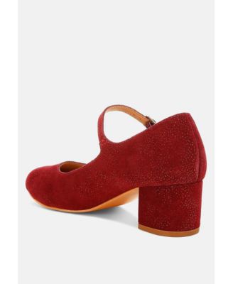 Bettola Shimmer Suede Mary Jane Sandals