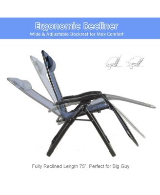 Oversize Lounge Chair with Cup Holder of Heavy Duty for outdoor