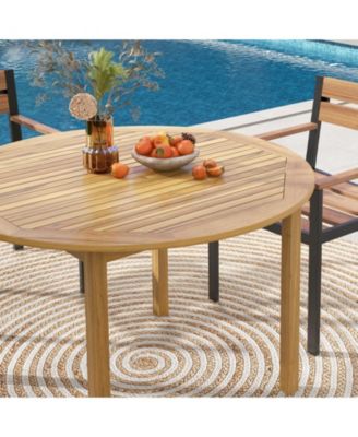 44" Round Outdoor Patio Dining Table