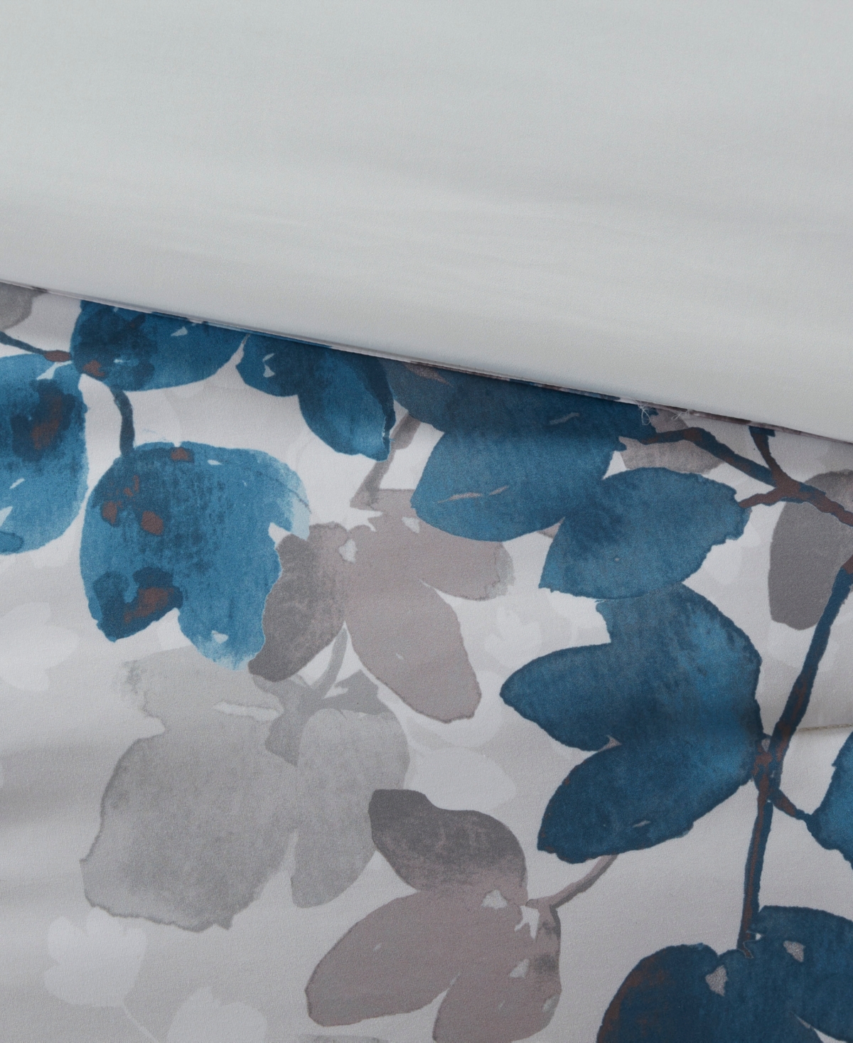 Madison Park Essentials Alexis Botanical Leaf 9-pc. Comforter Set, Full In Blue