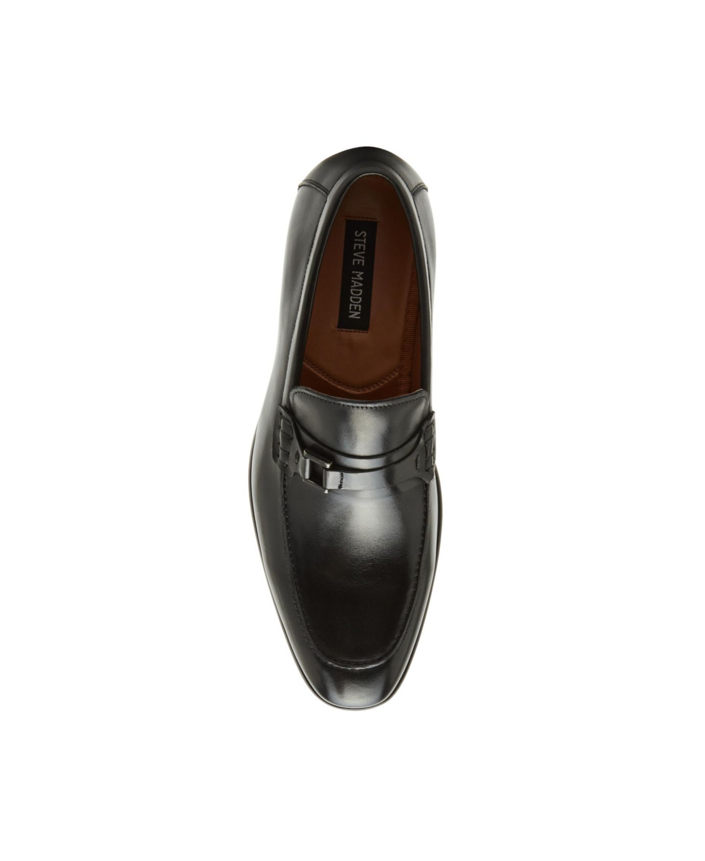 Мужские туфли Steve Madden Adair Slip On Loafer, цвет: Чёрный кожаный — фото 3