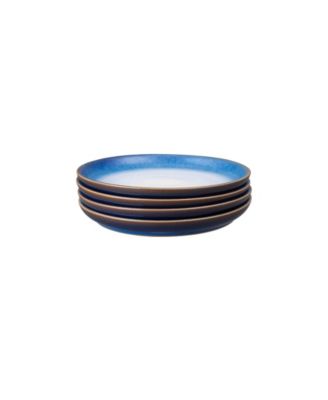 Blue Haze Coupe Plates, Set of 4