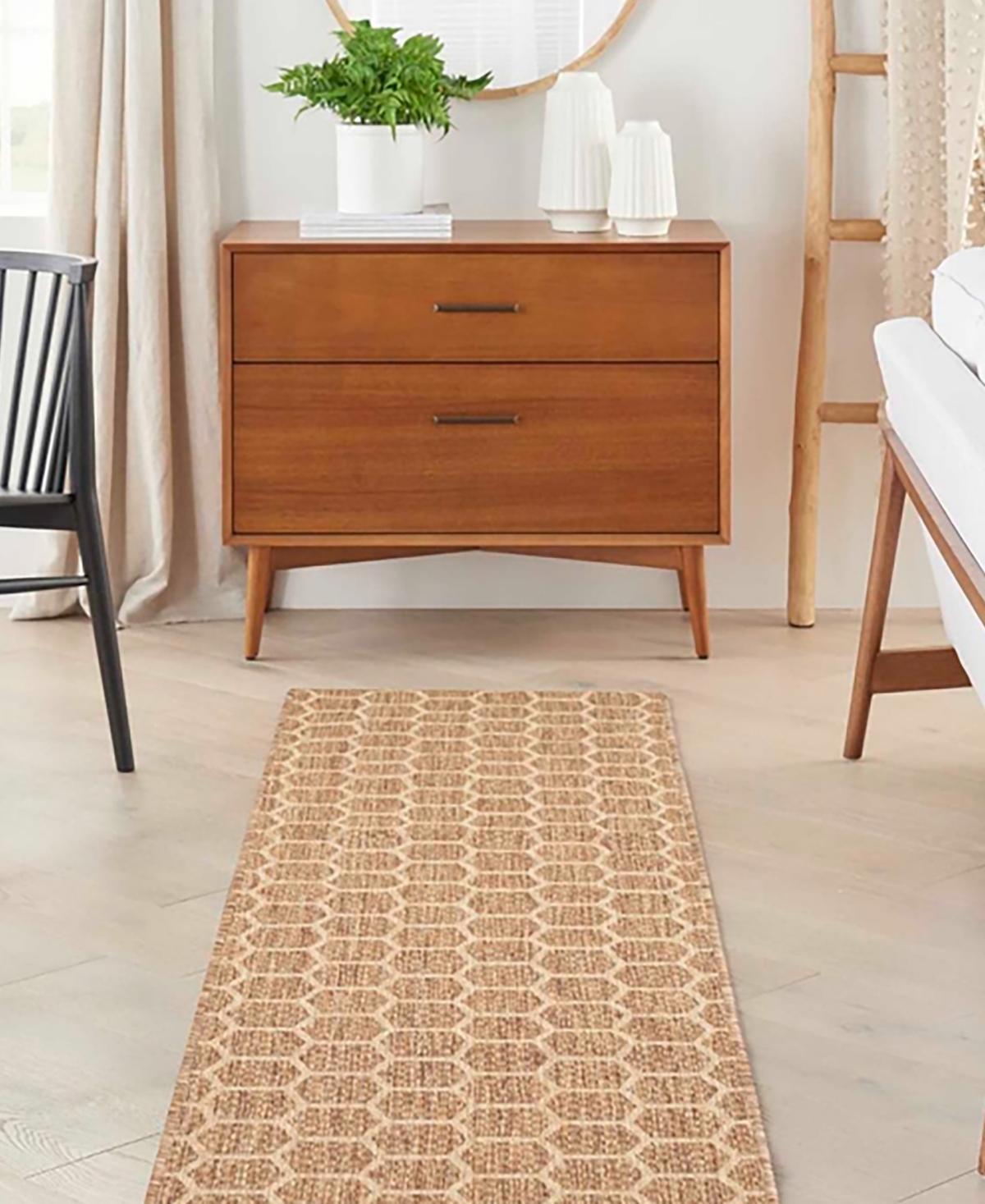 Nourison Home Twist Reversible Tws01 2'2"x12' Runner Area Rug In Taupe