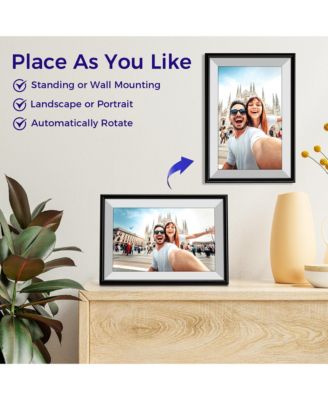 10.1" WiFi Frameo Digital Picture Frame - 32GB Built in Storage