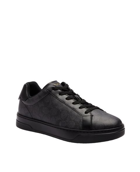 Мужские кроссовки COACH High Line Signature Canvas, цвет: Графитовый / Чёрный