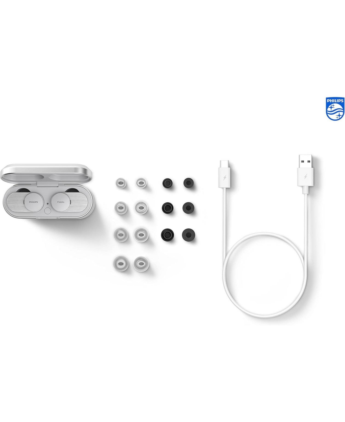 Philips Fidelio Wireless Earbuds – Premium Hi-Res Audio, 34H Playtime, Active Noise Cancellation, Luxurious Comfort, Secure Fit