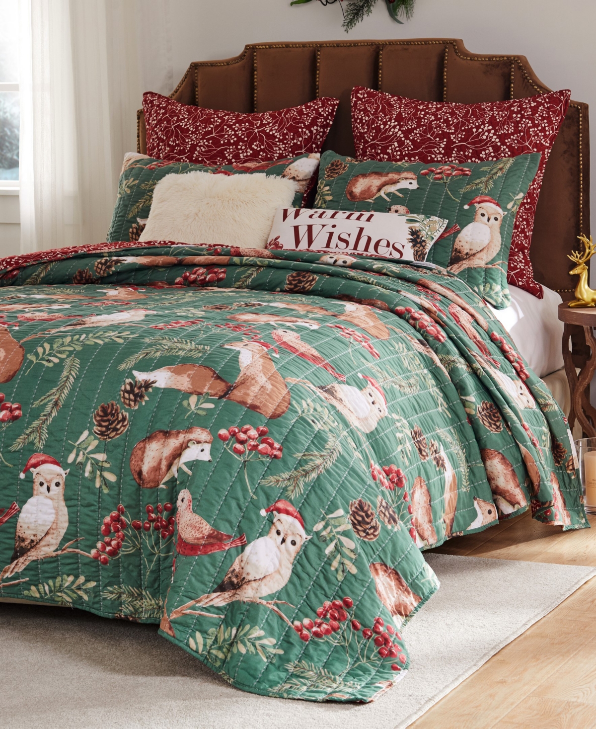 Greenland Home Fashions Willow Holiday 2-pc. Quilt Set, Twin/twin Xl In Holiday