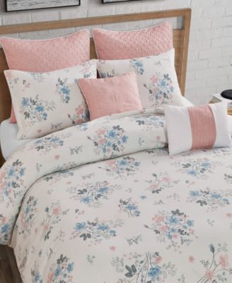 Clarie Floral 7-Pc. Comforter Set, Full/Queen