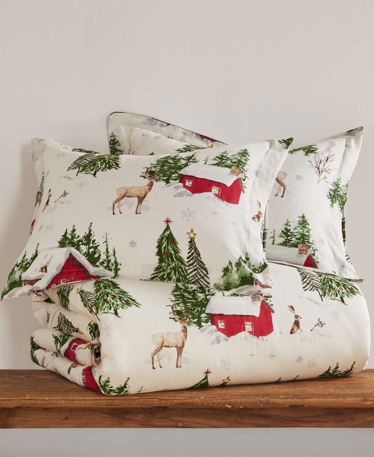 Levtex Tatum Pines Reversible 3-pc. Duvet Cover Set, King In Green