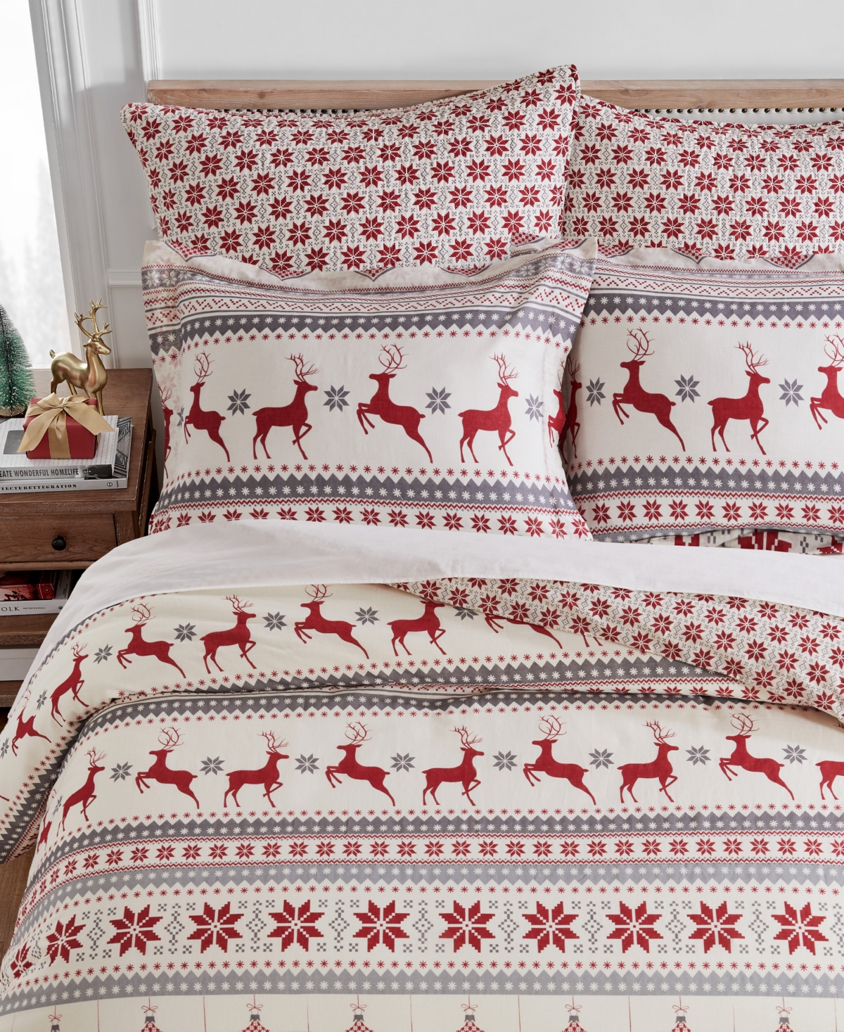 Levtex Silent Night Reversible 2-pc. Comforter Set, Twin/twin Xl In Red
