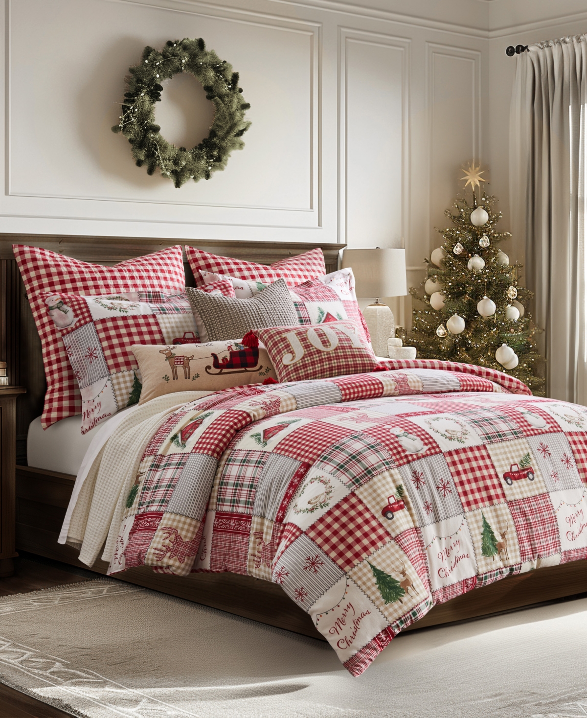 Levtex Home For Christmas Reversible 2-pc. Comforter Set, Twin/twin Xl In Red