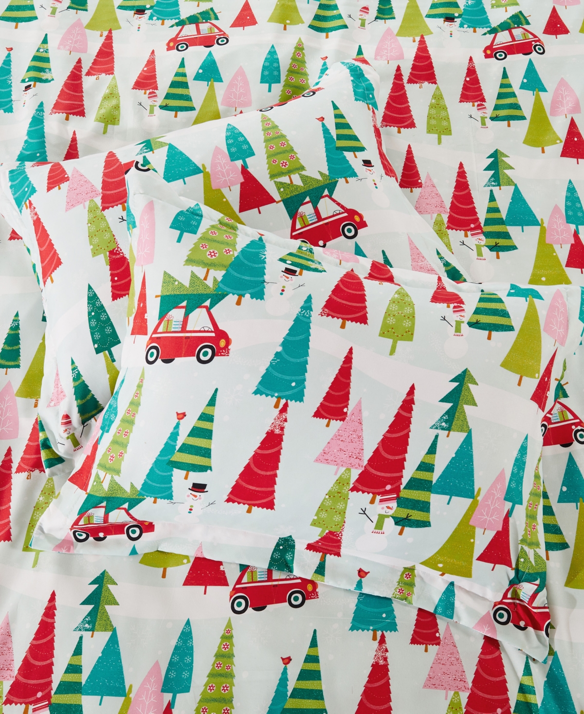 Levtex Merry Bright Holly Jolly Reversible 3-pc. Duvet Cover Set, Full/queen In Red