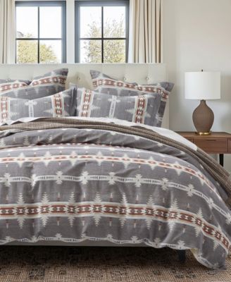Levtex Corrales Reversible Duvet Cover Sets In Grey