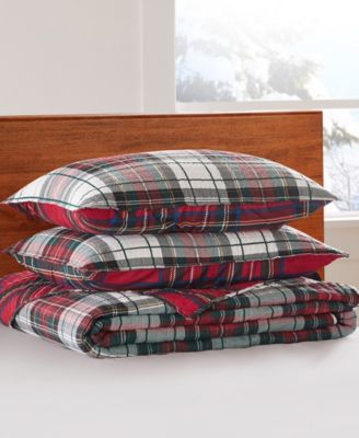 Levtex Spencer Plaid Reversible Bedspreads In Red
