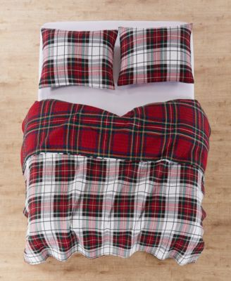 Levtex Spencer Plaid Reversible Bedspreads In Red