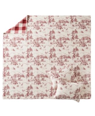 Winter Sleigh Ride Reversible 3-Pc. Quilt Set, Full/Queen