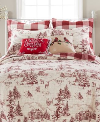 Winter Sleigh Ride Reversible 3-Pc. Quilt Set, King/California King