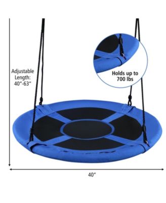 40 Inch Flying Saucer Tree Swing Indoor Outdoor Play Set