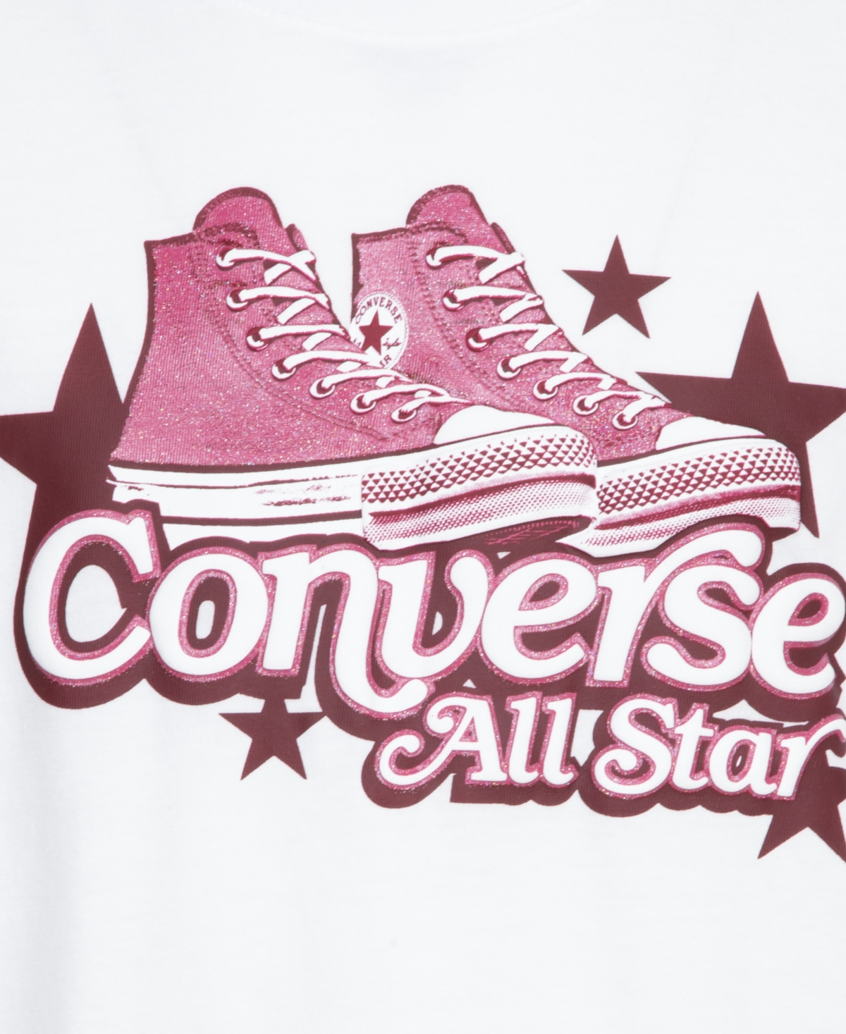 Converse Big Girls Retro Sneakers Graphic Tee