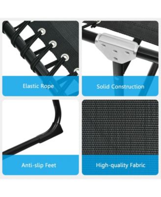 Folding Heightening Design Beach Lounge Chair with Pillow for Patio