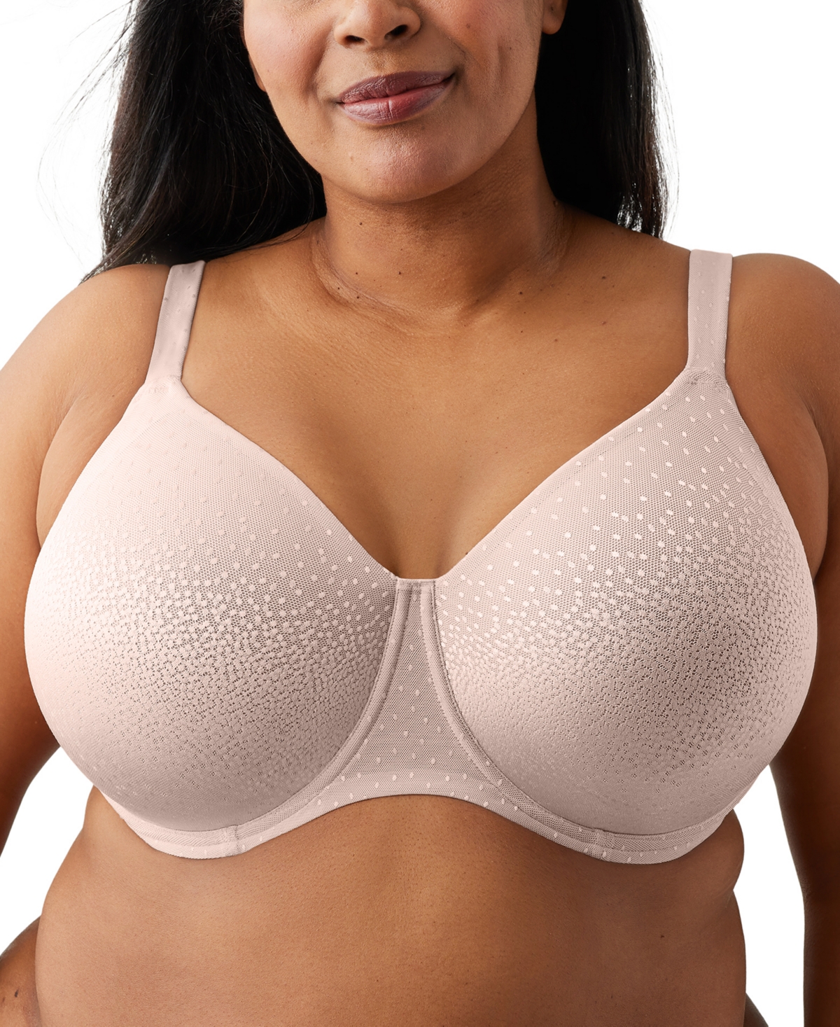 Wacoal Plus Size Back Appeal H-k Cup Underwire Bra 855403 In Rose Dust