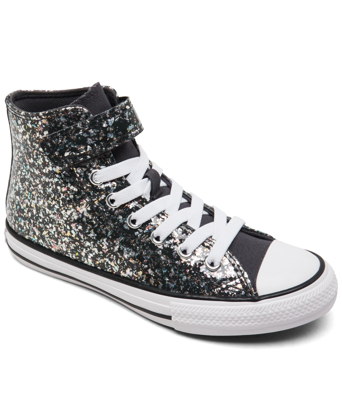 CONVERSE LITTLE GIRLS CHUCK TAYLOR ALL STAR GLITTER EASY-ON CASUAL SNEAKERS FROM FINISH LINE 