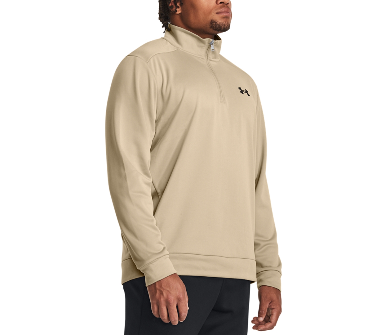 Under Armour Men's Armour Fleece Quarter-zipper Sweatshirt In Neutral