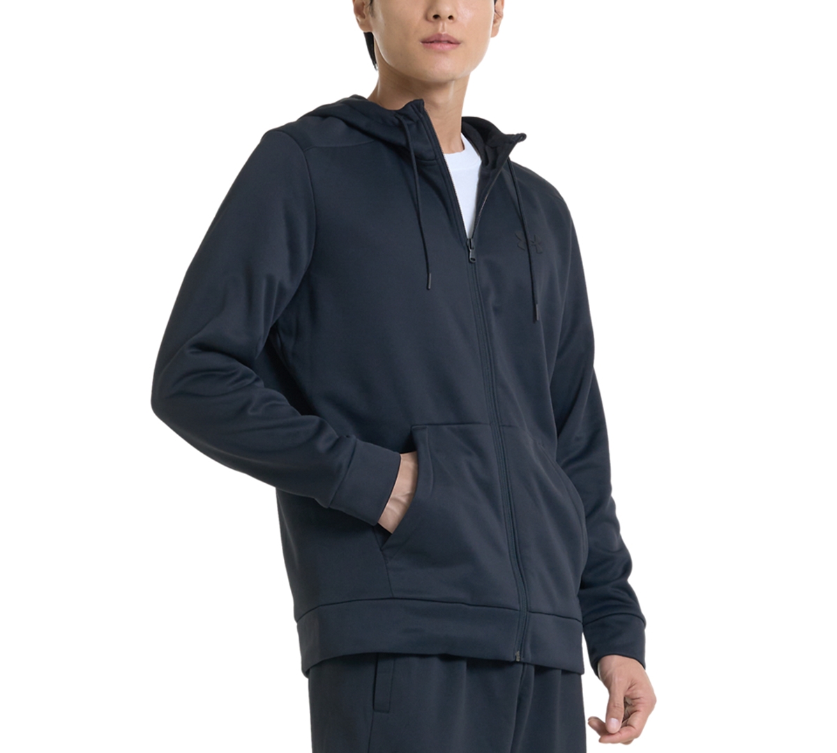 Men's Armour Fleece Zipper Hoodie - 410 Midnig