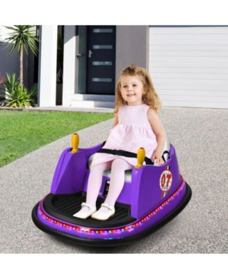 12V Kids Ride On Bumper Car 360-Degree Spin Race Toy with Remote Control