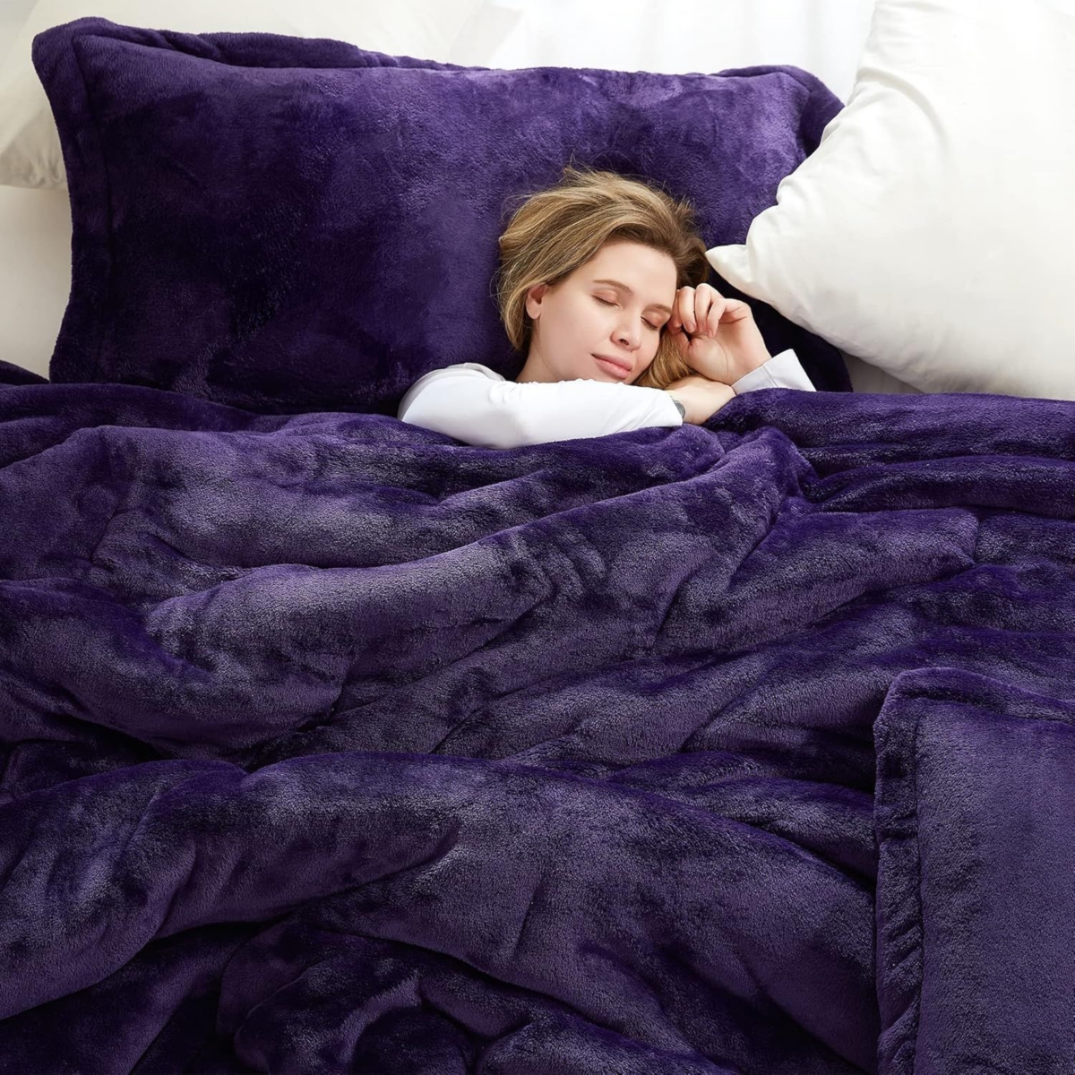 Coma Inducer Oversized Comforter Set - Me Sooo Comfy -- Purple reign