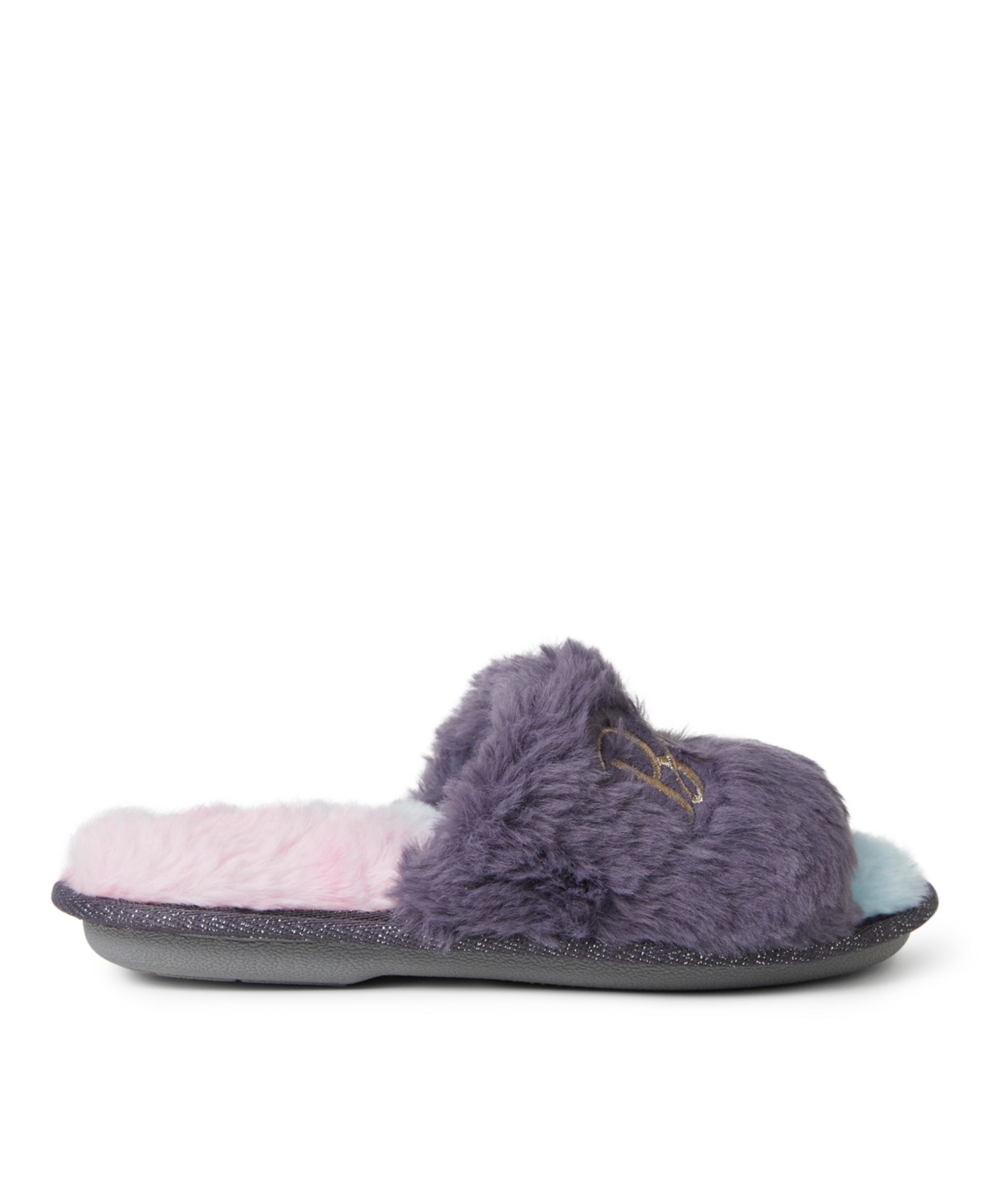 Dearfoams Girls Lana Fuzzy Slide Slipper -- Baby bird