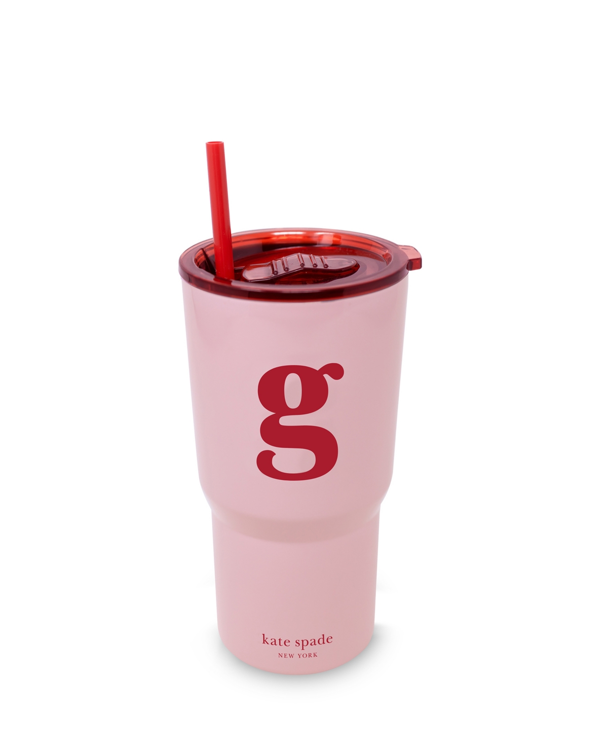 New York Just Mine Initial Stainless Steel 20 oz. Tumbler, G - Light Purple