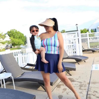 Women's Flowy Swim Skirt With Attached Shorts