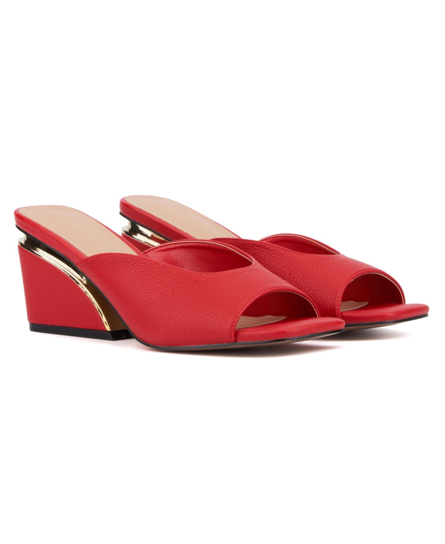 Женские сандалии Torgeis Carissa Wedge Slide Sandal, цвет: Красный — фото 4
